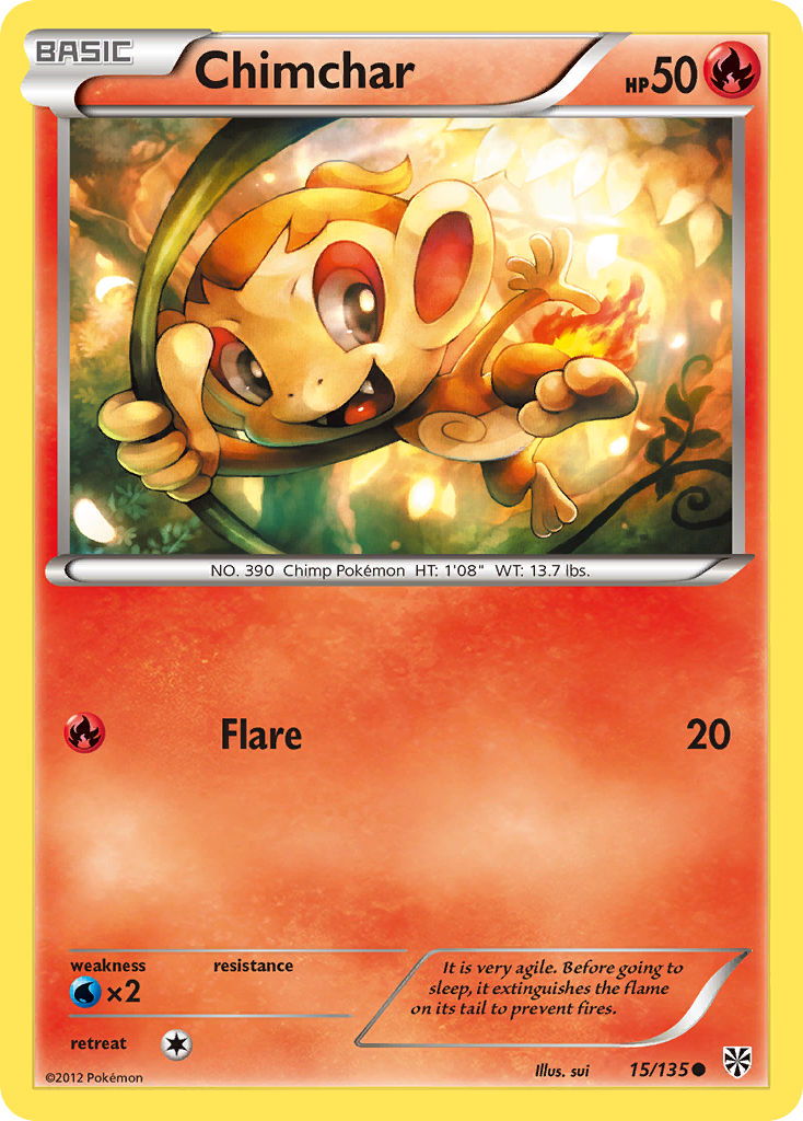 Chimchar (15/135) [Black & White: Plasma Storm] | Tabernacle Games