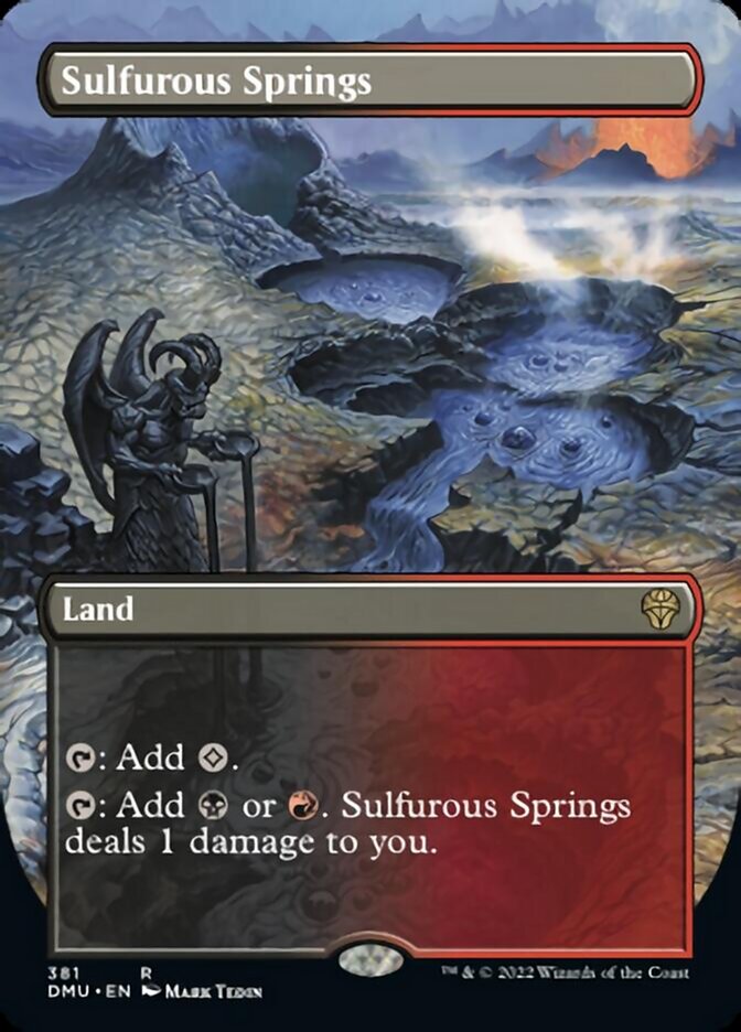 Sulfurous Springs (Borderless Alternate Art) [Dominaria United] | Tabernacle Games