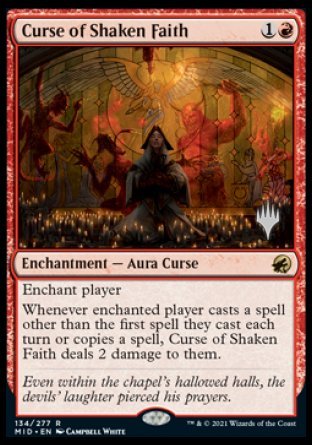 Curse of Shaken Faith (Promo Pack) [Innistrad: Midnight Hunt Promos] | Tabernacle Games