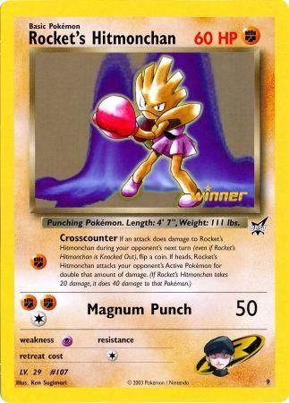 Rocket's Hitmonchan (9) (Jumbo Card) [Best of Promos] | Tabernacle Games