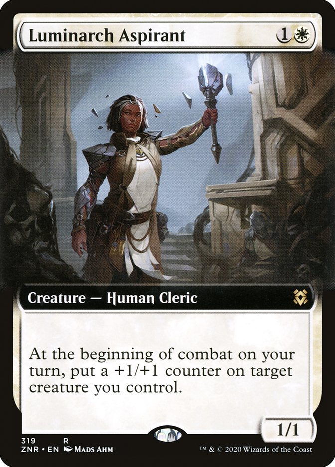Luminarch Aspirant (Extended Art) [Zendikar Rising] | Tabernacle Games