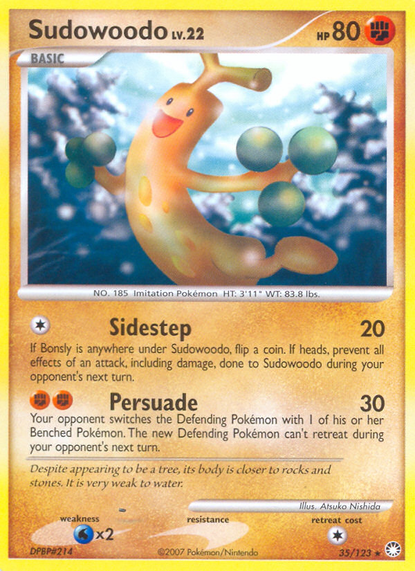 Sudowoodo (35/123) [Diamond & Pearl: Mysterious Treasures] | Tabernacle Games