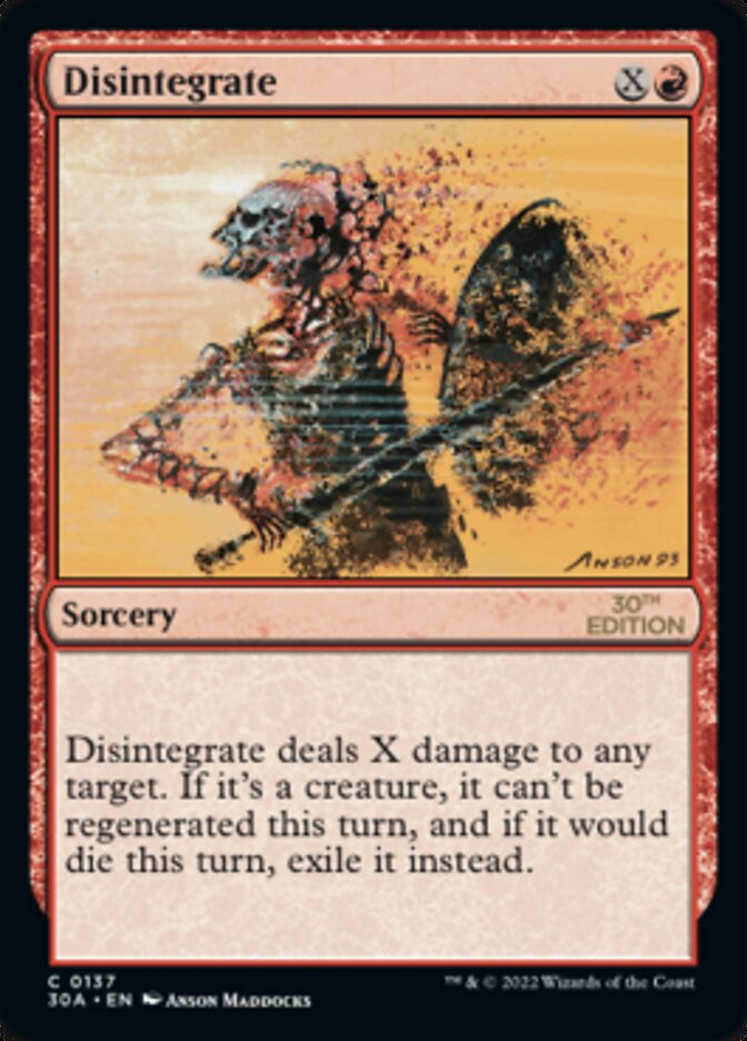 Disintegrate [30th Anniversary Edition] | Tabernacle Games