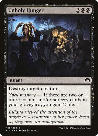 Unholy Hunger [Magic Origins] | Tabernacle Games