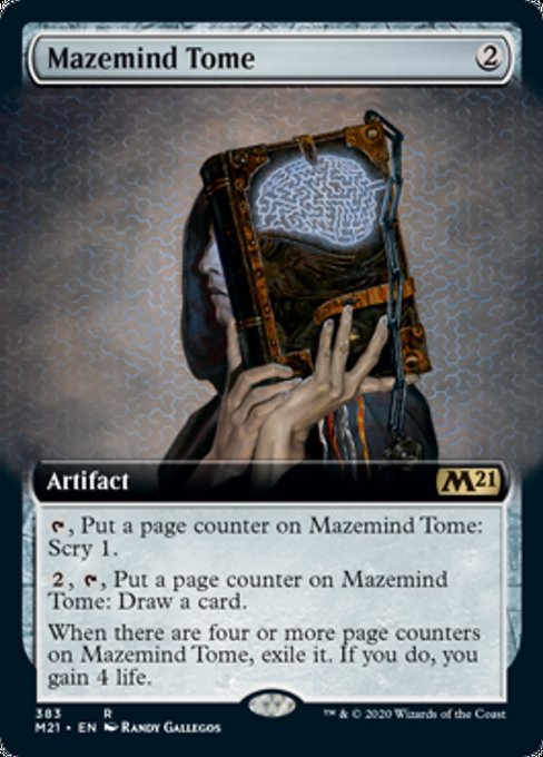 Mazemind Tome (Extended Art) [Core Set 2021] | Tabernacle Games