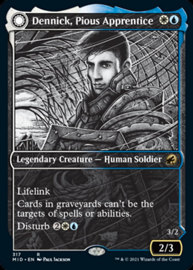Dennick, Pious Apprentice // Dennick, Pious Apparition (Showcase Eternal Night) [Innistrad: Midnight Hunt] | Tabernacle Games