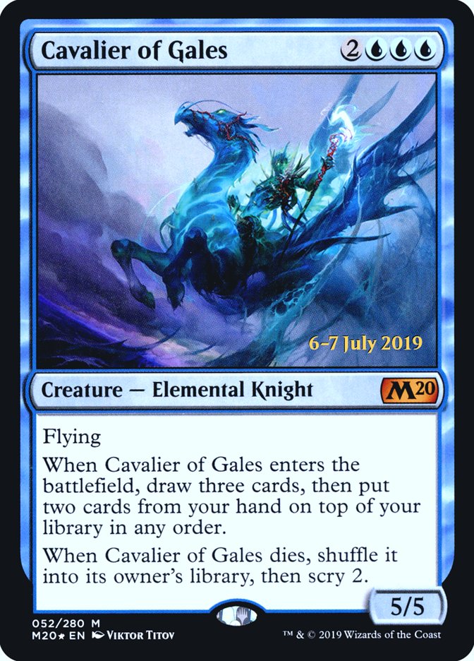 Cavalier of Gales  [Core Set 2020 Prerelease Promos] | Tabernacle Games