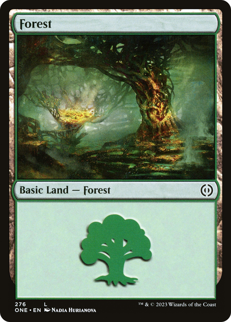 Forest (276) [Phyrexia: All Will Be One] | Tabernacle Games