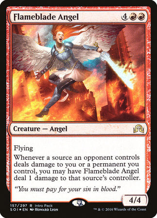 Flameblade Angel [Shadows over Innistrad Promos] | Tabernacle Games