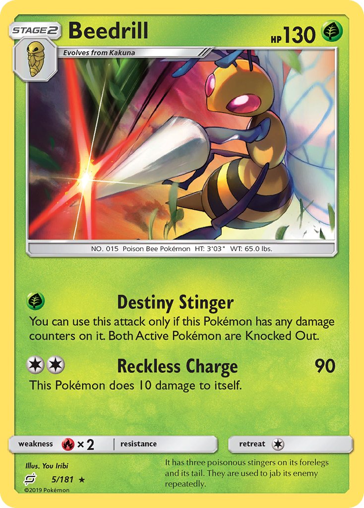 Beedrill (5/181) [Sun & Moon: Team Up] | Tabernacle Games