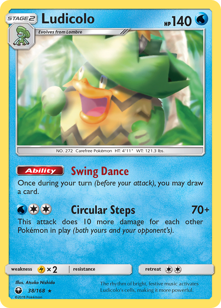 Ludicolo (38/168) [Sun & Moon: Celestial Storm] | Tabernacle Games