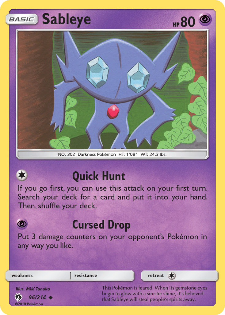 Sableye (96/214) [Sun & Moon: Lost Thunder] | Tabernacle Games