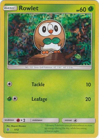 Rowlet (1/12) [McDonald's Promos: 2017 Collection] | Tabernacle Games