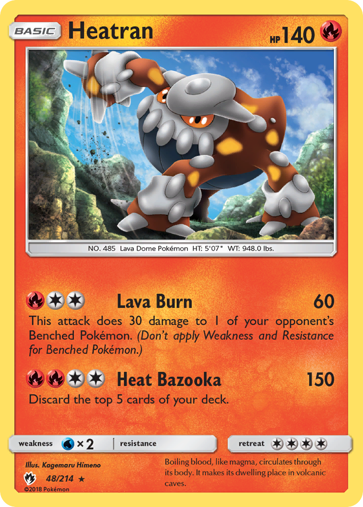 Heatran (48/214) [Sun & Moon: Lost Thunder] | Tabernacle Games