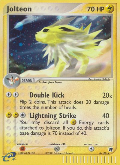 Jolteon (6/100) [EX: Sandstorm] | Tabernacle Games