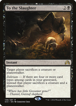To the Slaughter [Shadows over Innistrad] | Tabernacle Games