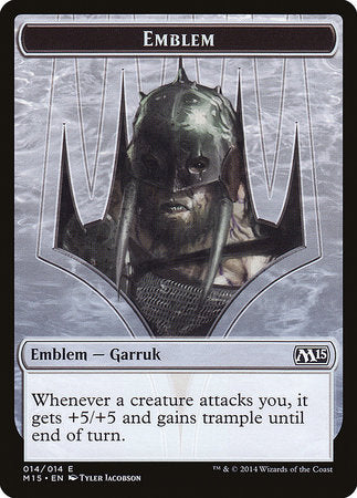 Emblem - Garruk, Apex Predator [Magic 2015 Tokens] | Tabernacle Games