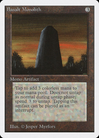 Basalt Monolith [Unlimited Edition] | Tabernacle Games