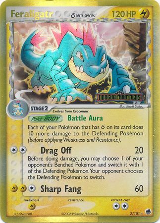 Feraligatr (2/101) (Delta Species) (Stamped) [EX: Dragon Frontiers] | Tabernacle Games