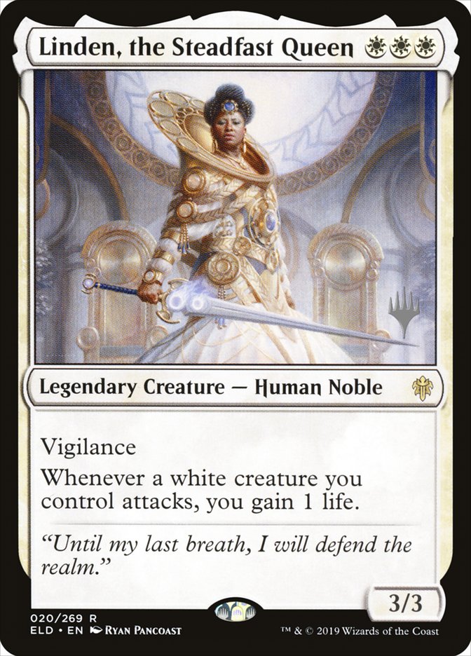 Linden, the Steadfast Queen (Promo Pack) [Throne of Eldraine Promos] | Tabernacle Games