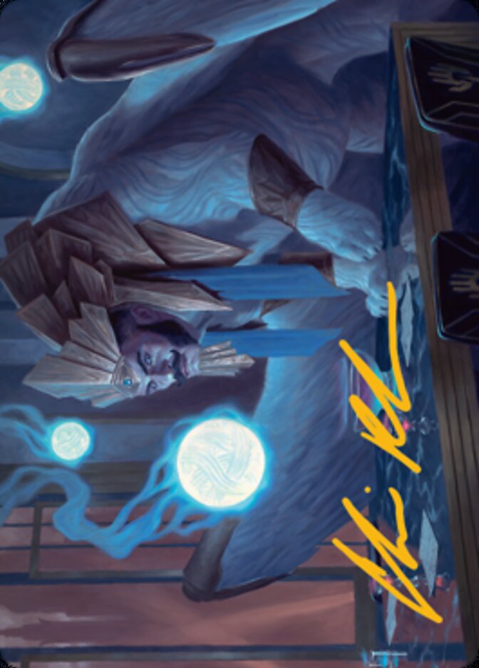 Tivit, Seller of Secrets Art Card (Gold-Stamped Signature) [Streets of New Capenna Art Series] | Tabernacle Games