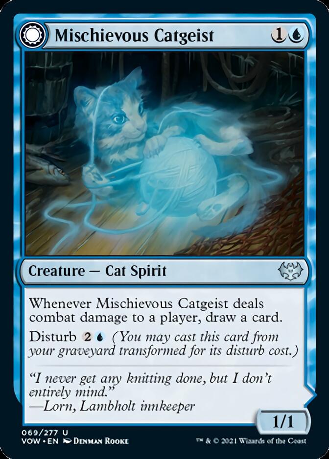 Mischievous Catgeist // Catlike Curiosity [Innistrad: Crimson Vow] | Tabernacle Games