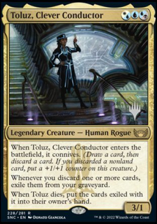 Toluz, Clever Conductor (Promo Pack) [Streets of New Capenna Promos] | Tabernacle Games