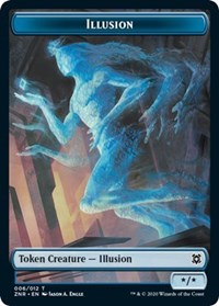 Illusion // Insect Double-sided Token [Zendikar Rising Tokens] | Tabernacle Games