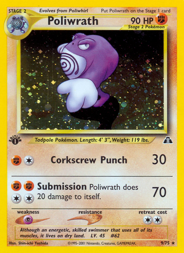 Poliwrath (9/75) [Neo Discovery 1st Edition] | Tabernacle Games