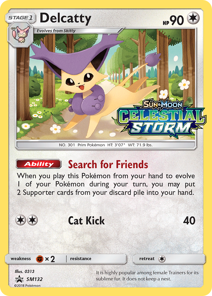 Delcatty (SM132) [Sun & Moon: Black Star Promos] | Tabernacle Games