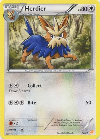 Herdier (19/30) [Black & White: Trainer Kit - Excadrill] | Tabernacle Games