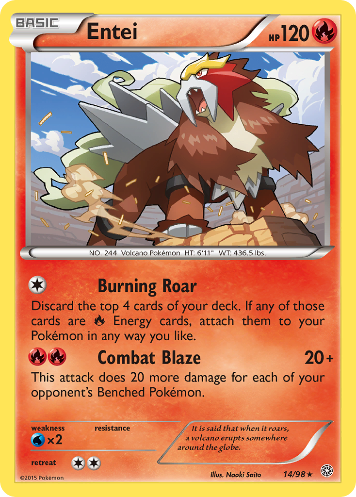 Entei (14/98) [XY: Ancient Origins] | Tabernacle Games