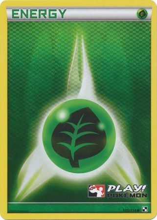 Grass Energy (105/114) (Play Pokemon Promo) [Black & White: Base Set] | Tabernacle Games