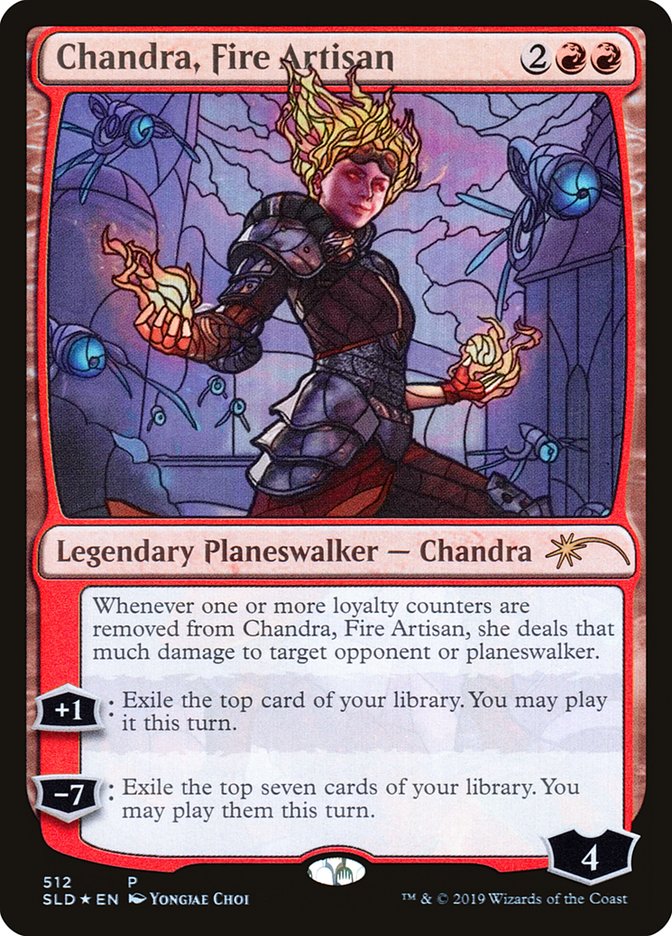 Chandra, Fire Artisan (Stained Glass) [Secret Lair Drop Promos] | Tabernacle Games