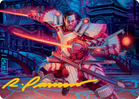 Isshin, Two Heavens as One 1 Art Card (Gold-Stamped Signature) [Kamigawa: Neon Dynasty Art Series] | Tabernacle Games