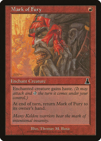 Mark of Fury [Urza's Destiny] | Tabernacle Games