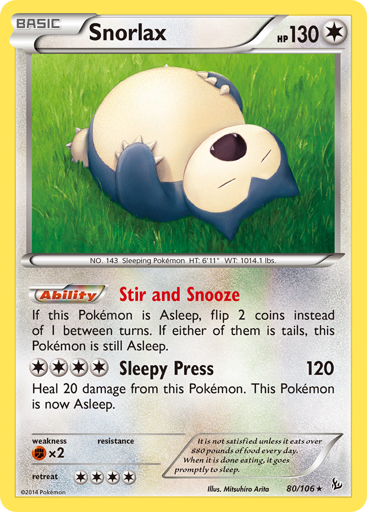 Snorlax (80/106) [XY: Flashfire] | Tabernacle Games