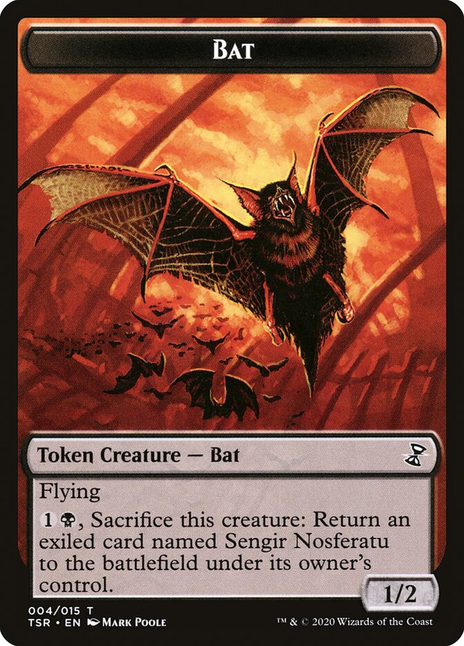 Bat Token [Time Spiral Remastered Tokens] | Tabernacle Games