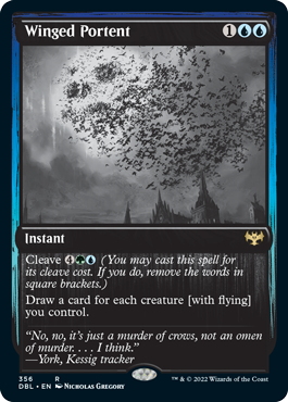 Winged Portent [Innistrad: Double Feature] | Tabernacle Games