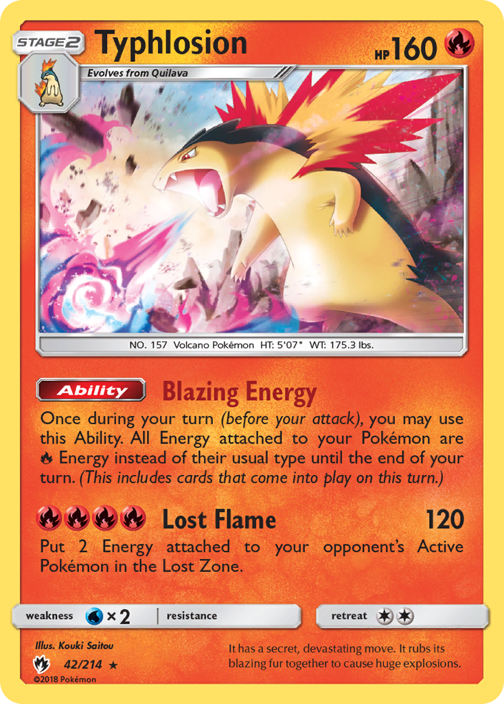 Typhlosion (42/214) [Sun & Moon: Lost Thunder] | Tabernacle Games