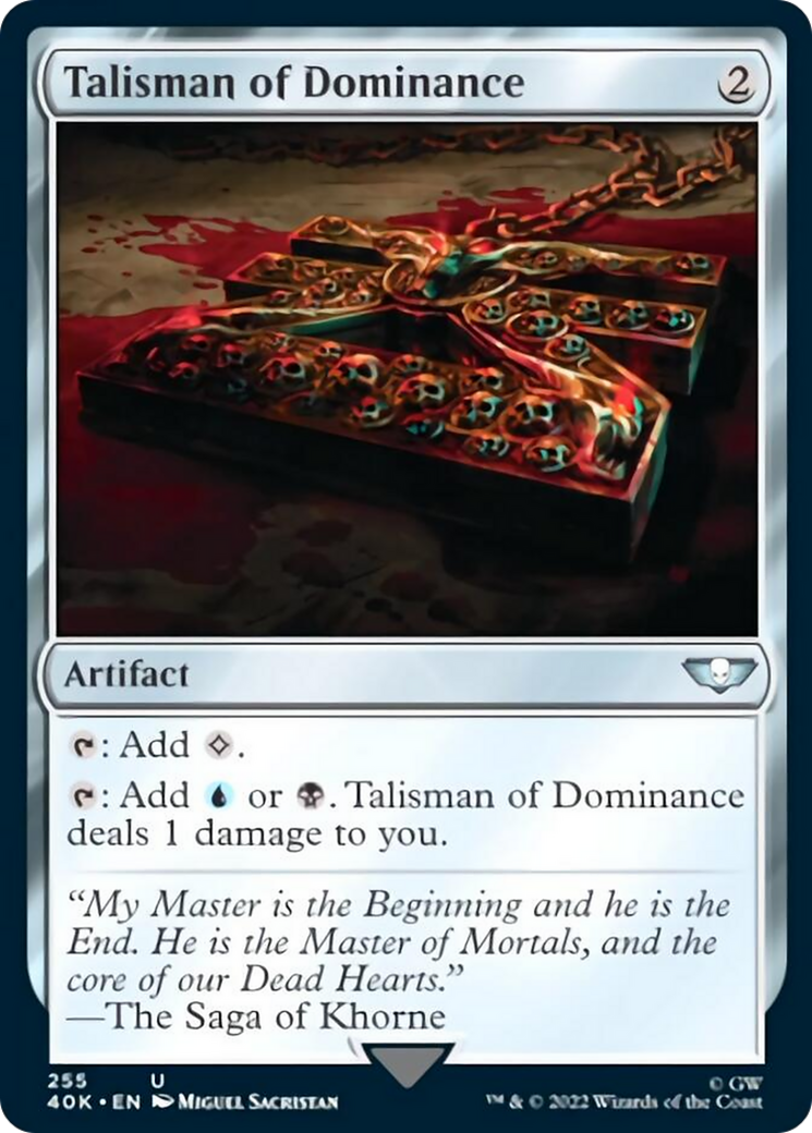 Talisman of Dominance (255) (Surge Foil) [Universes Beyond: Warhammer 40,000] | Tabernacle Games