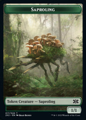 Saproling // Spirit Double-sided Token [Double Masters 2022 Tokens] | Tabernacle Games