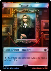 Warrior // Treasure (0060) Double-Sided Token (Surge Foil) [Doctor Who Tokens] | Tabernacle Games
