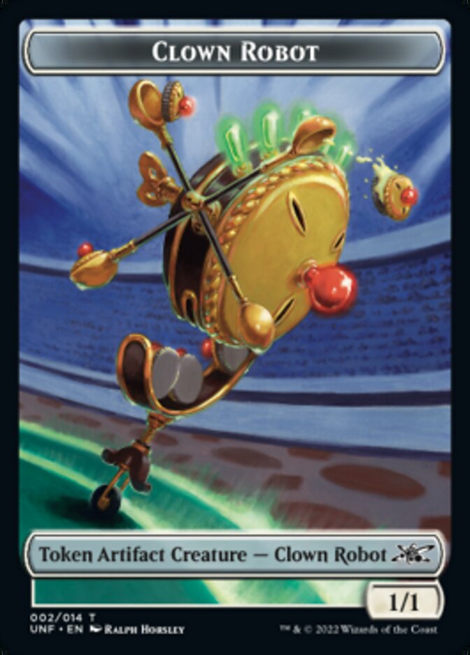 Clown Robot (002) Token [Unfinity Tokens] | Tabernacle Games