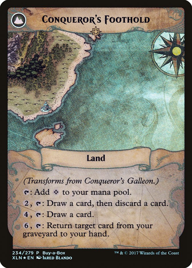 Conqueror's Galleon // Conqueror's Foothold (Buy-A-Box) [Ixalan Treasure Chest] | Tabernacle Games