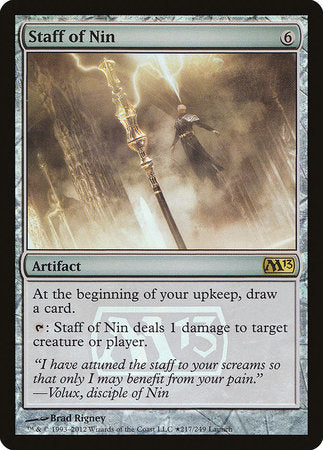 Staff of Nin [Magic 2013 Promos] | Tabernacle Games