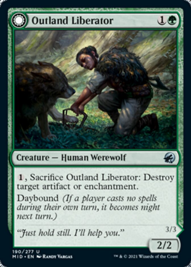Outland Liberator // Frenzied Trapbreaker [Innistrad: Midnight Hunt] | Tabernacle Games