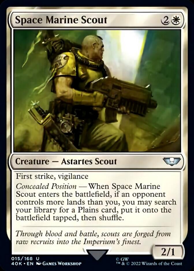 Space Marine Scout (Surge Foil) [Universes Beyond: Warhammer 40,000] | Tabernacle Games
