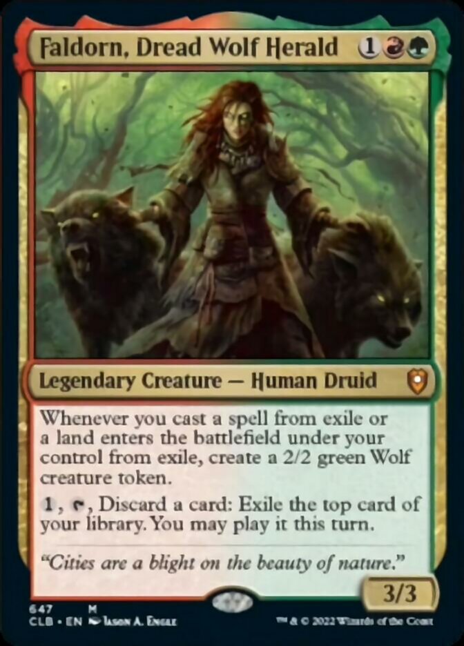 Faldorn, Dread Wolf Herald [Commander Legends: Battle for Baldur's Gate] | Tabernacle Games