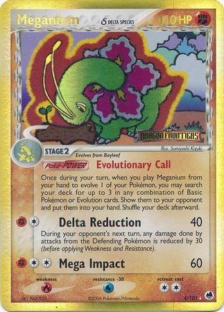 Meganium (4/101) (Delta Species) (Stamped) [EX: Dragon Frontiers] | Tabernacle Games